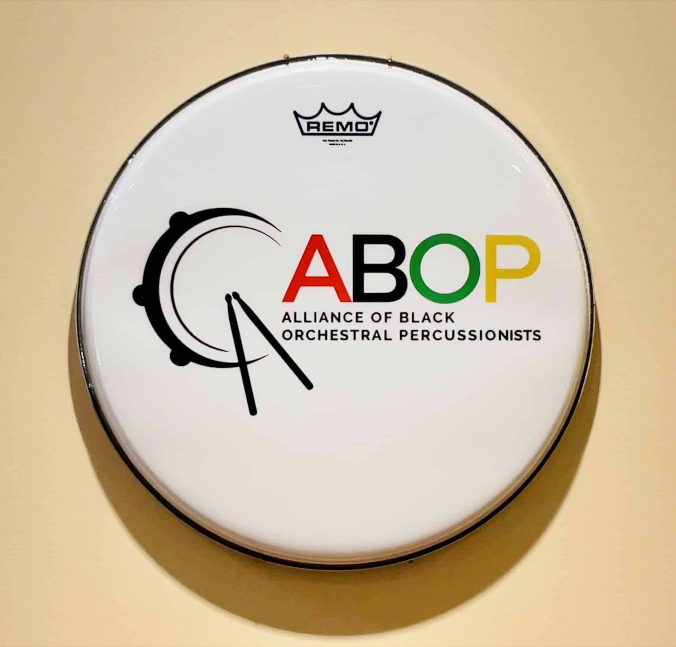 ABOP Logo on Remo Drum Head