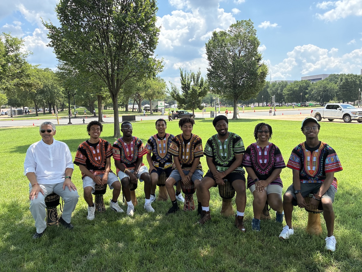 Family Drumming Workshop on the National Mall, Washington, D.C.