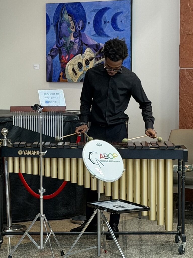 London Johnson on Marimba