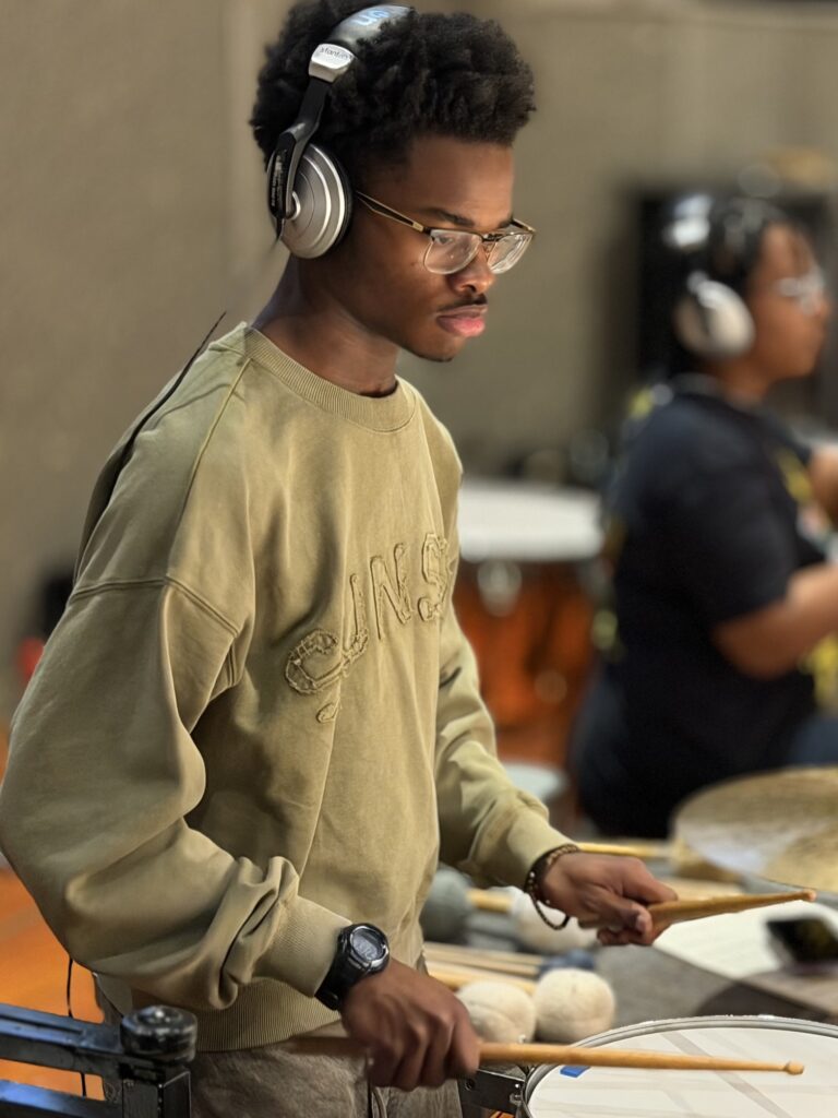 London Johnson on snare